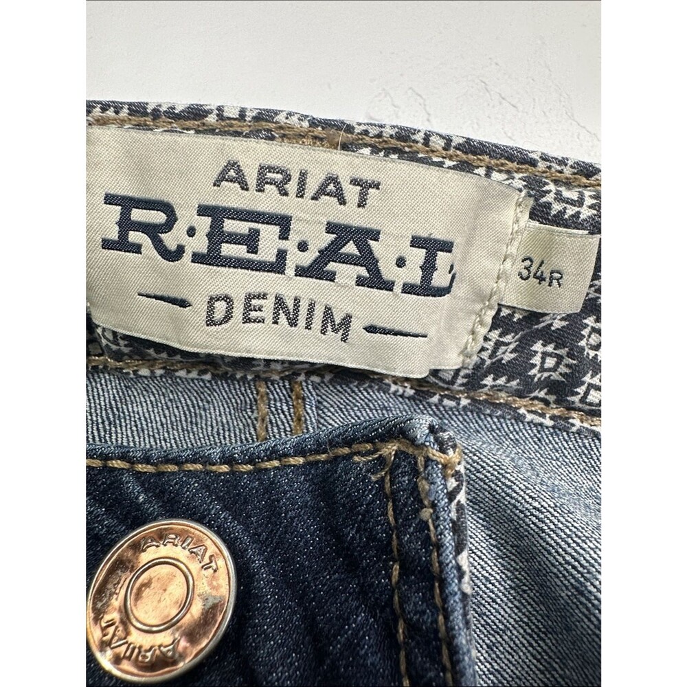 Ariat Real Rosa Jeans Perfect Rise Bootcut Stretch, 34R, Ranch Ride Rodeo - Picture 3 of 16